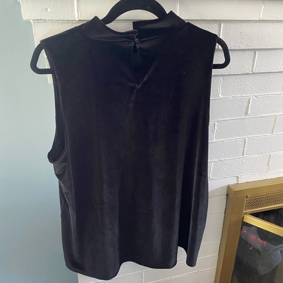 Sz XL Loft Faux Velvet Top - Picture 2 of 5